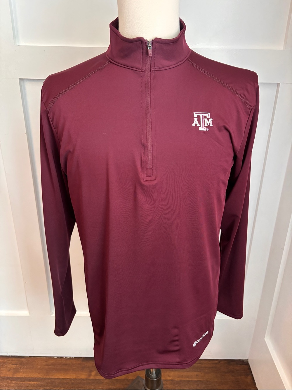 Texas A&M Maroon Quarter-Zip Holloway Coolcore Medium Performance Pullover